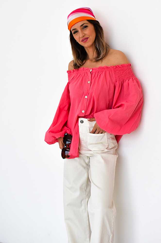 MELISSA Pink Smoker Blouse  - 1