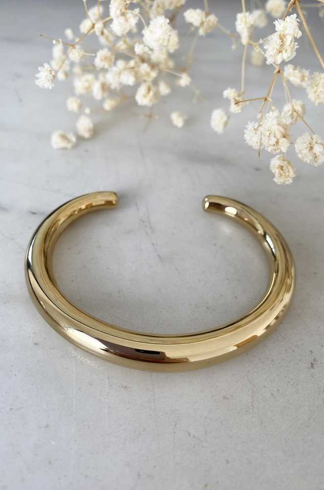 MARIA Rounded Gold Cuff Noho - 1