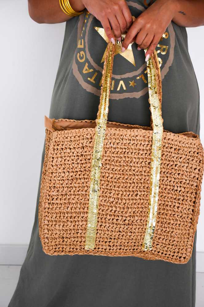 JOY Golden Raffia Bag Noho - 1