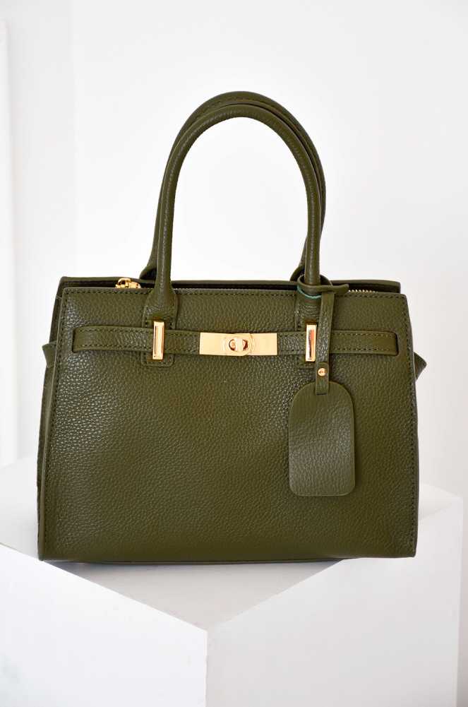 Sac Cuir Kaki SOPHIE Noho - 1