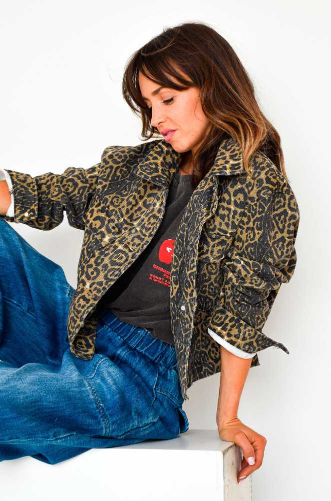 Chaqueta con estampado de leopardo NOA Noho - 1