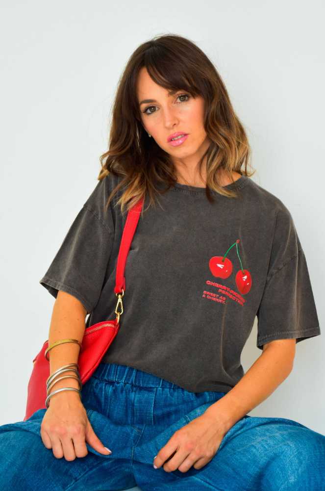 Camiseta Gris Cereza CHERRY Noho - 2