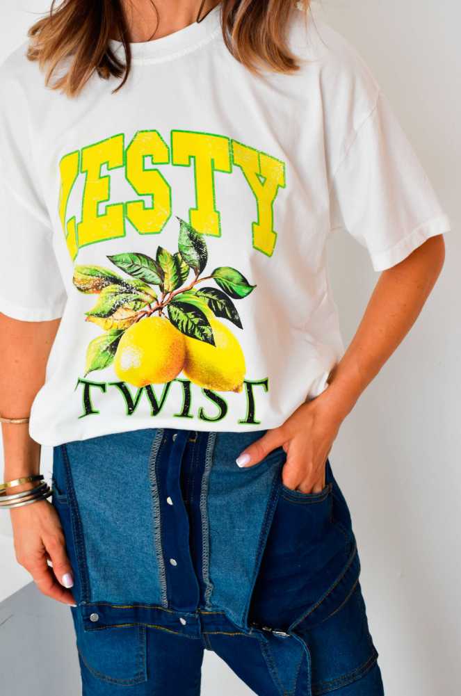 SASHA White Lemon T-Shirt Noho - 1