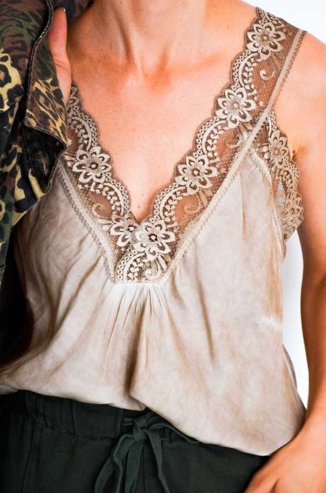 MANU Camel Lace Tank Top Noho - 1