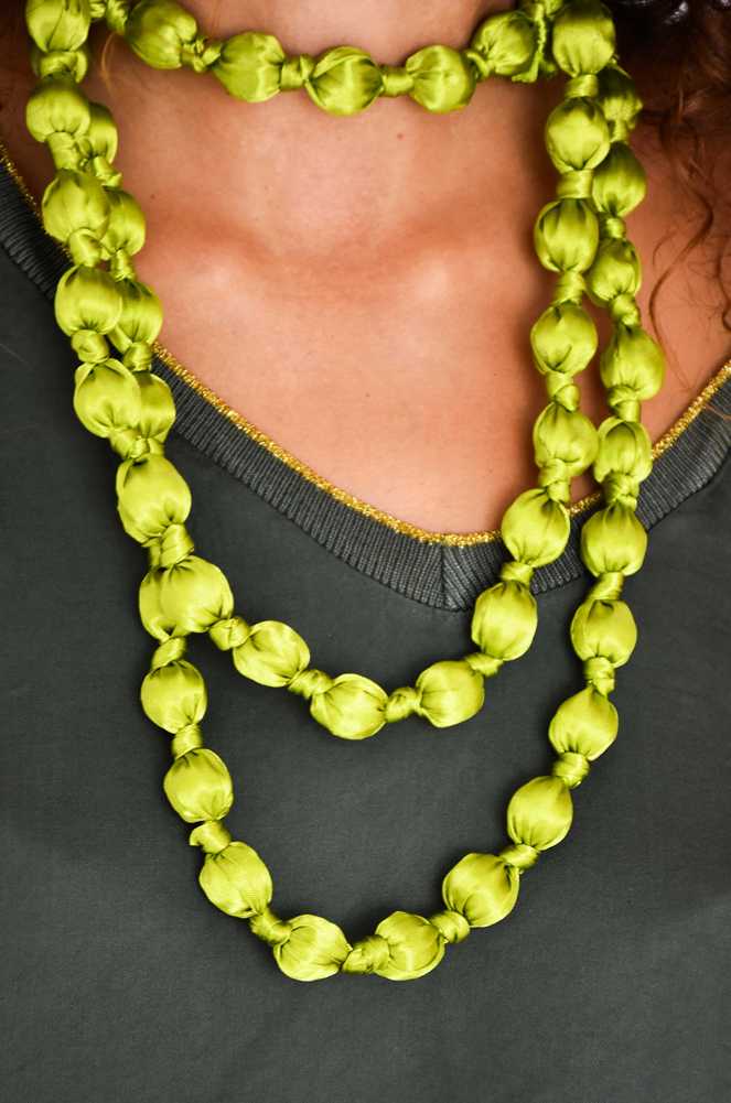 Collier Satiné Olive HARMONIE Noho - 1