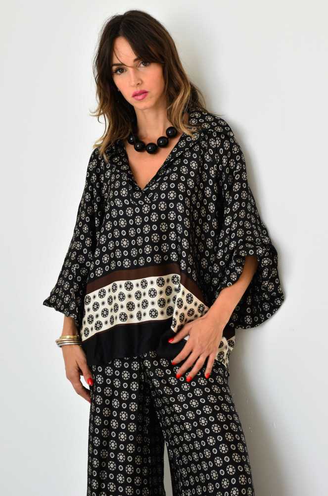 one way BLACK BORDEA BLOUSE Noho - 1