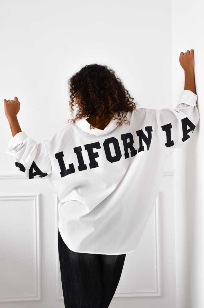 CALIFORNIA Blusa blanca estampada Noho - 1