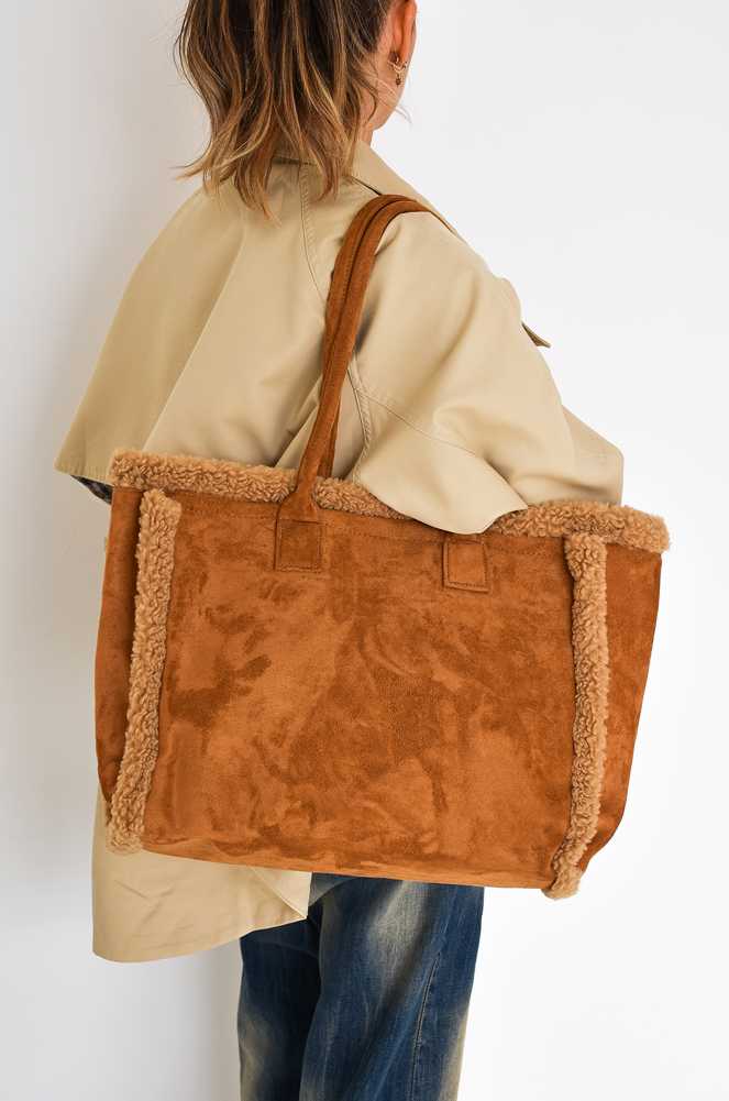 Handbag Tote Moumoute Camel AUDREY Noho - 1