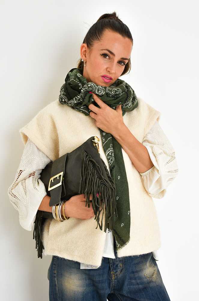 Gilet Maille Ecru CAPU Noho - 1