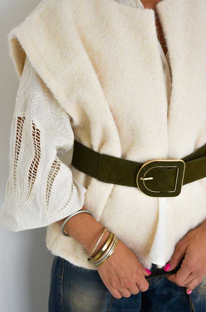 Elastic Belt Khaki DIANA Noho - 1