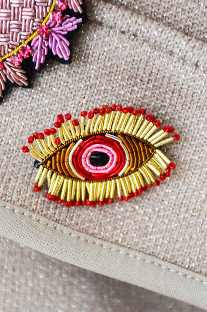 sarl manao bijoux OEIL ROUGE BROCHE Noho - 1