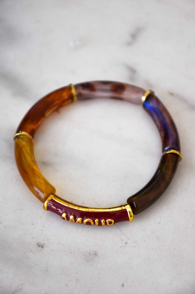 Bracelet Amour Bordeaux EVA Noho - 1