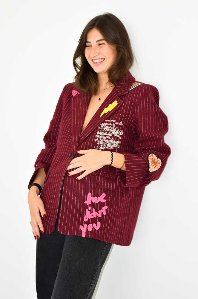 Blazer Patch Bordeaux FUNKY Noho - 1