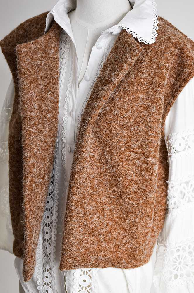 Gilet Maille Camel CAPU Noho - 1