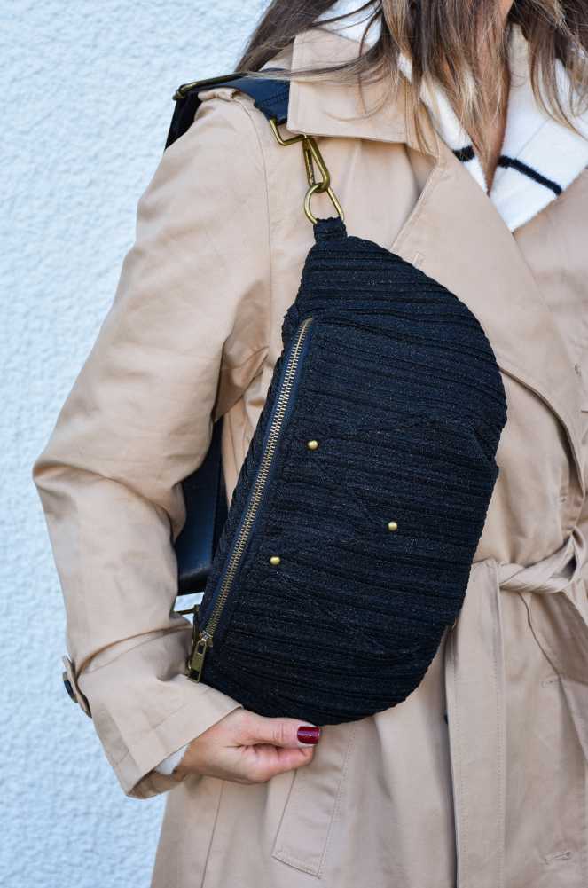 Pochette Noire Paillette LOUNA