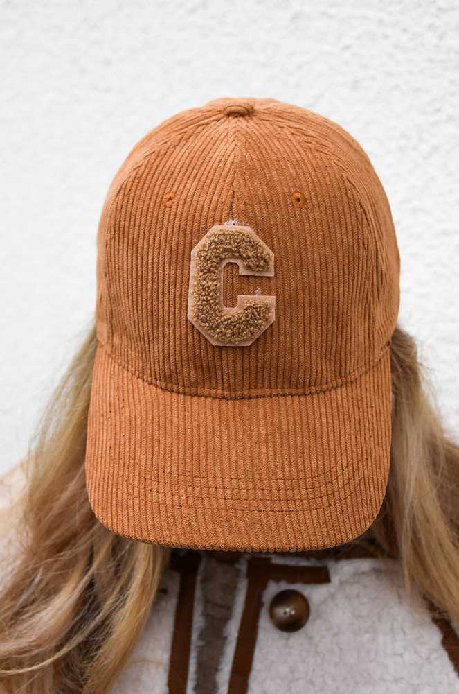 Casquette Côtelée Camel OLIVIA Noho - 1