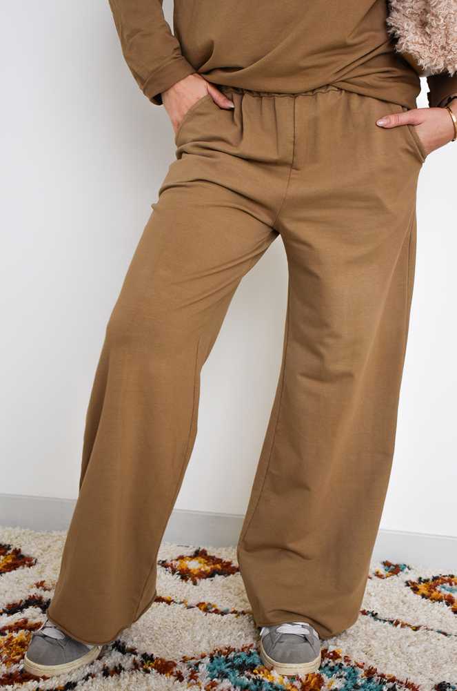 Pantalon Uni Camel MARGAUX Noho - 1