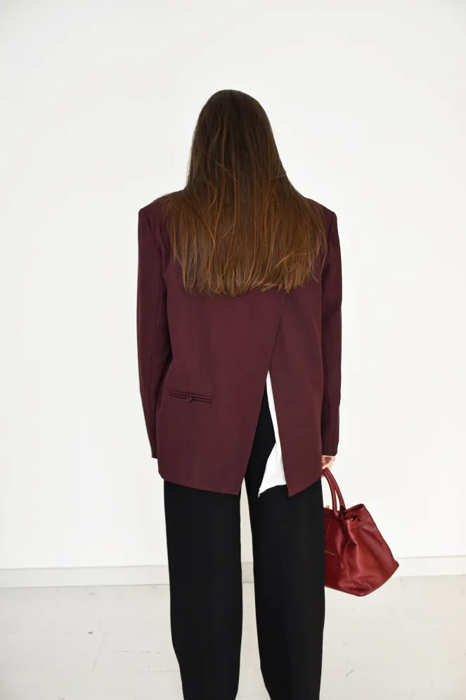 Blazer Fente Bordeaux SUZANNE