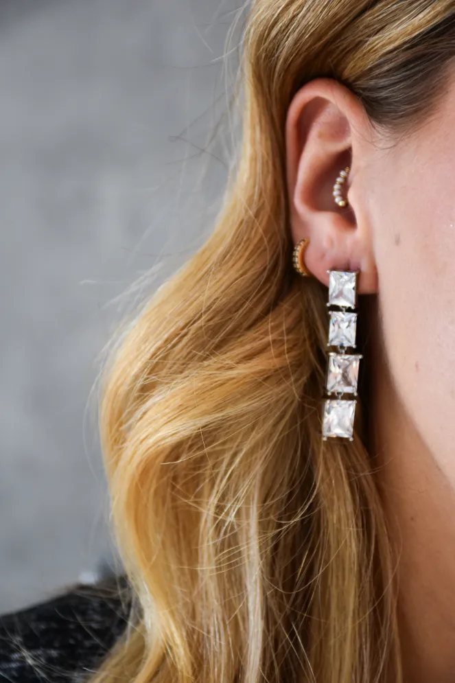 Boucles d'Oreilles Strass SIRIUS