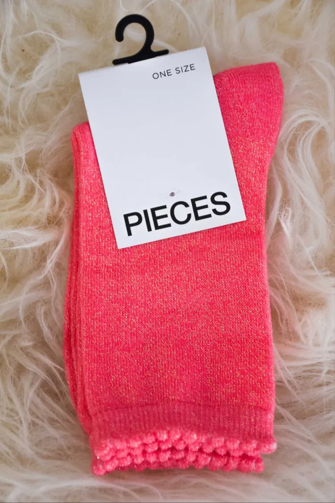 Chaussettes Paillettes Rose SEBBY