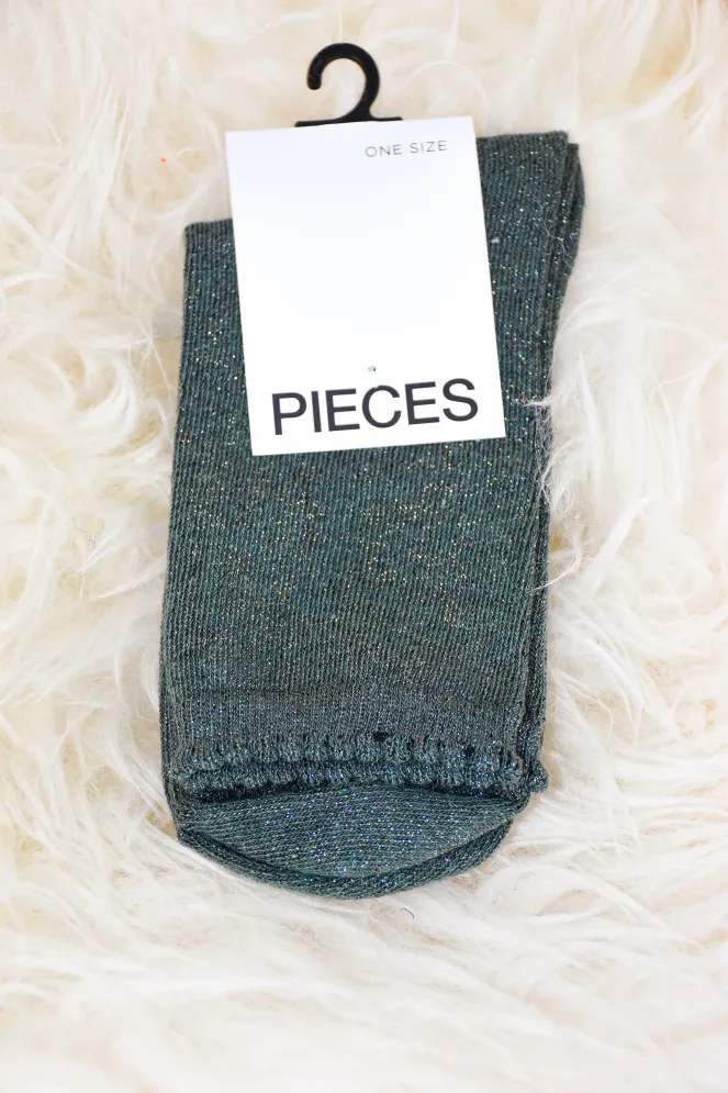 Chaussettes Paillettes Kaki SEBBY