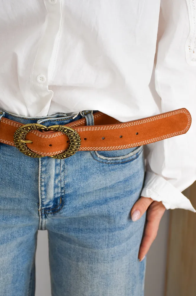 Ceinture Daim Camel DORRIS