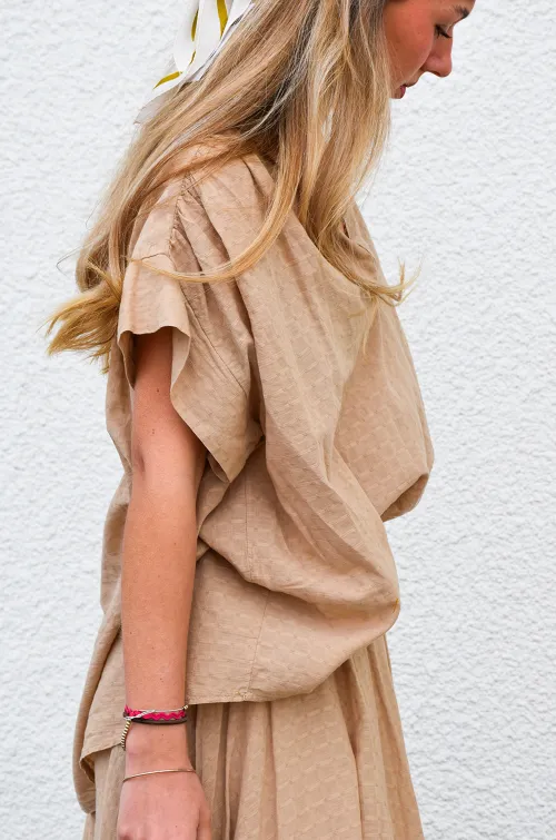 Blouse Oversize Beige NOEMIE