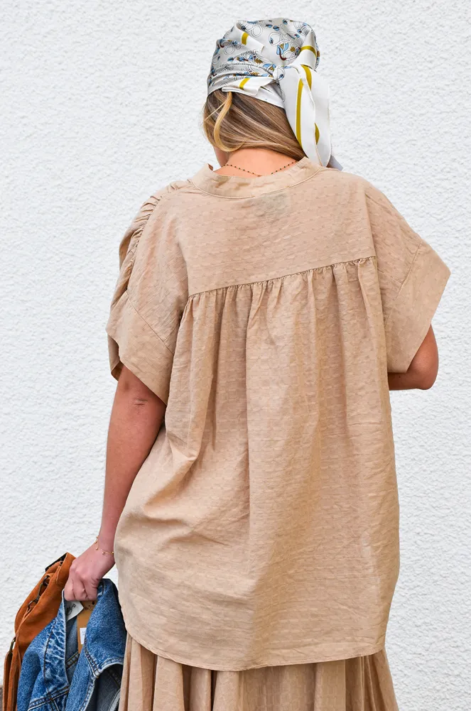 Blouse Oversize Beige NOEMIE