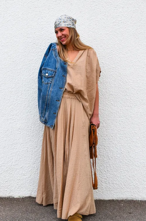Blouse Oversize Beige NOEMIE