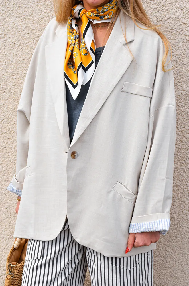 Blazer Lin Beige EMY