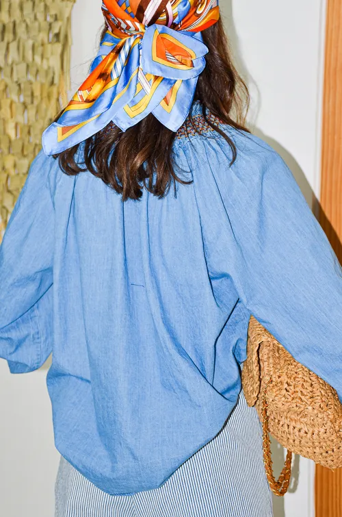 Chemisier Brodé Denim LOUNA
