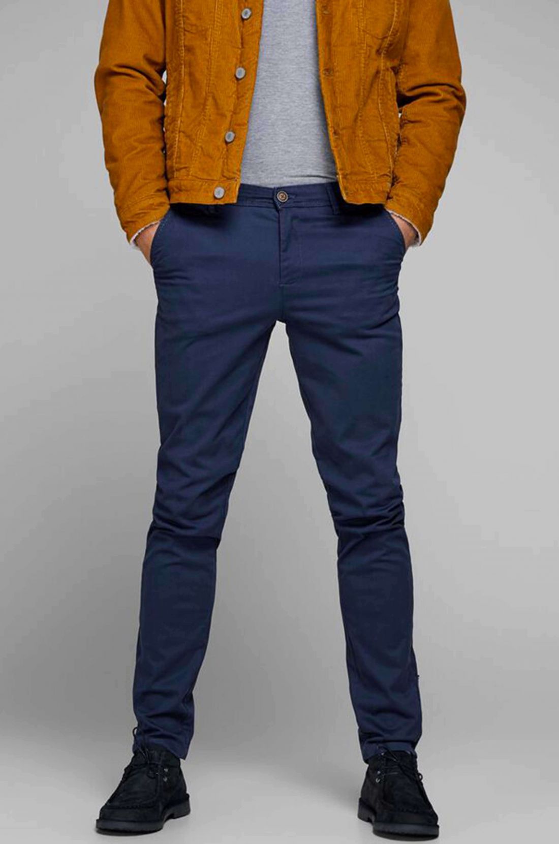 CHINO HOMME MARINE MARCO LONGUEUR 34